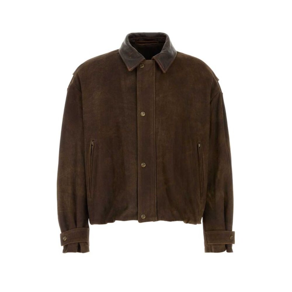 Santoro Men Brown Suede Jacket